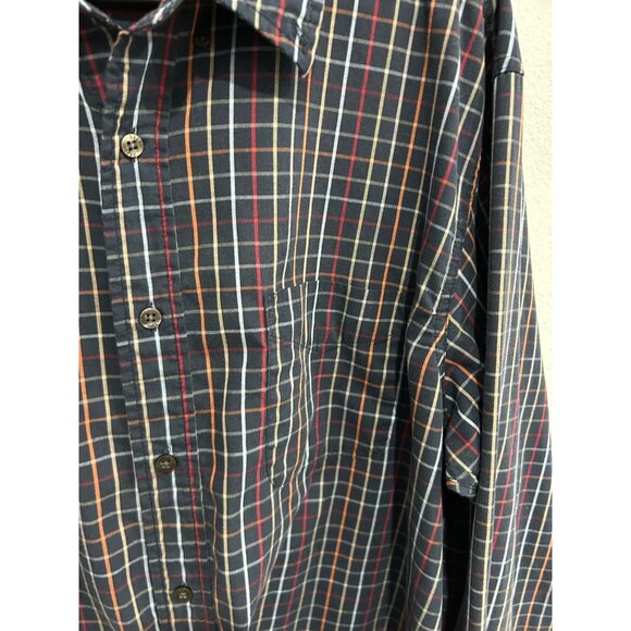 Haggat Mens No Iron Blaick Plaid Button-Up Shirt Sz XL - Picture 4 of 8
